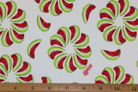 Leggiadro watermelon print rayon jersey