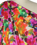 Bright floral print rayon knit