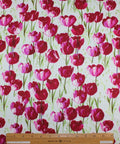 Italian tulip print rayon jersey