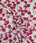 Italian tulip print rayon jersey