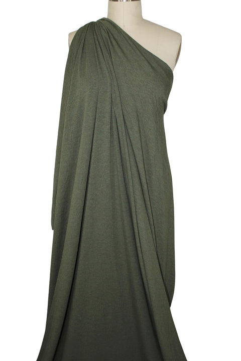 Beefy rayon jersey in olive