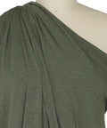 Beefy rayon jersey in olive