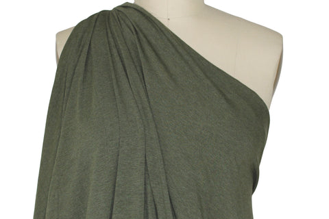Beefy rayon jersey in olive