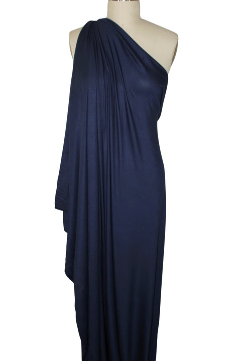 Dark blue rayon jersey