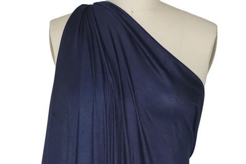 Dark blue rayon jersey