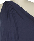 Wide rayon jersey in dark heathered blue