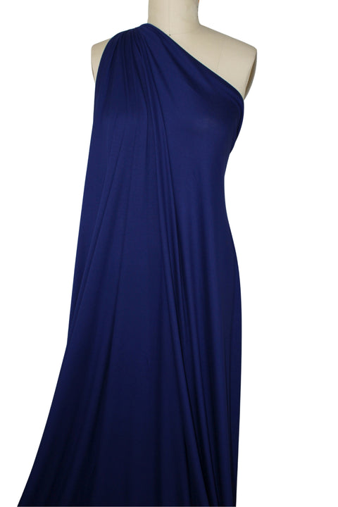 Sapphire blue rayon jersey