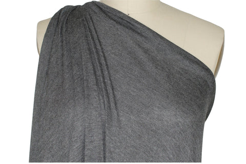 Deep gray sweatery rayon jersey
