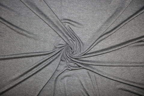 Deep gray sweatery rayon jersey