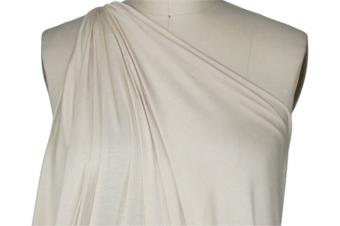 Rayon jersey in a cream color
