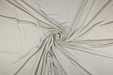 Rayon jersey in a cream color
