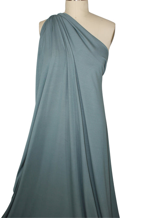 Beefy rayon jersey in stormy blue