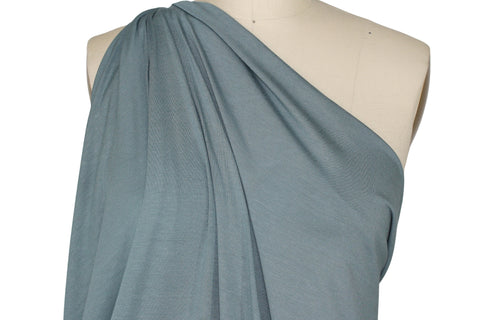 Beefy rayon jersey in stormy blue