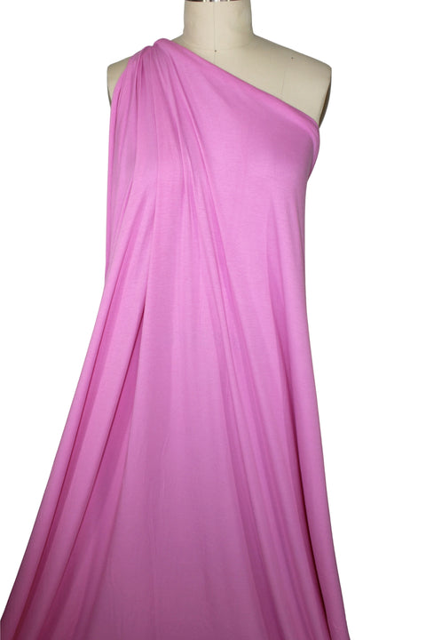Bright pink rayon jersey
