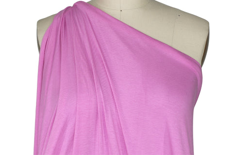 Bright pink rayon jersey