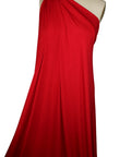 Bright red rayon jersey