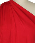 Bright red rayon jersey