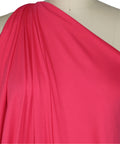 Carnation pink rayon jersey