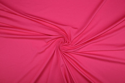 Carnation pink rayon jersey