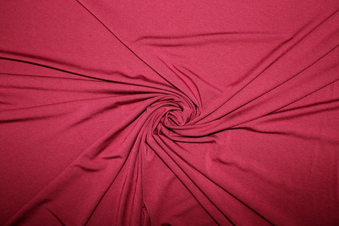 Burgundy rayon jersey
