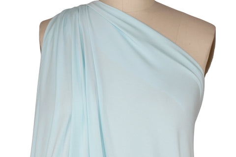Pale aqua rayon jersey