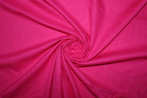Linen Blend Broadcloth - Barbie Pink