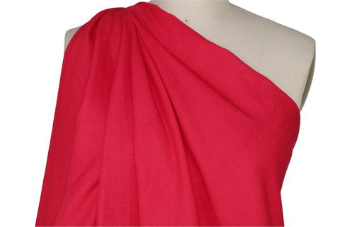 Cherry red linen blend