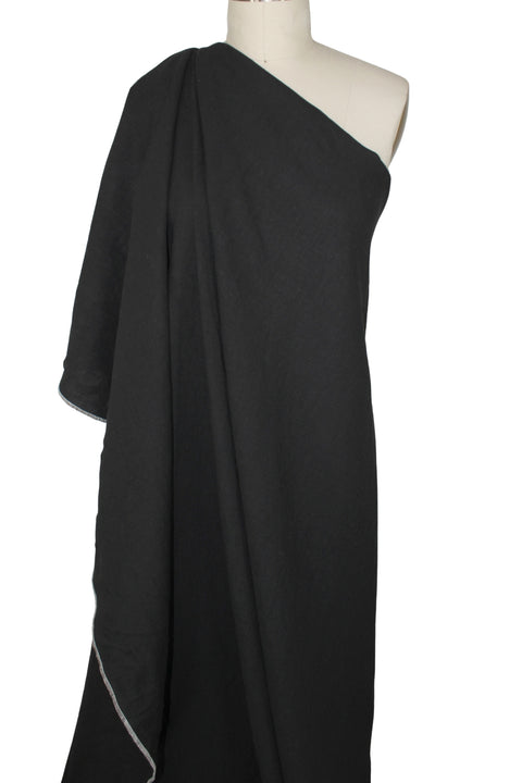 Italian Linen Blend Mid-weight - Black