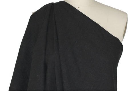 Italian Linen Blend Mid-weight - Black