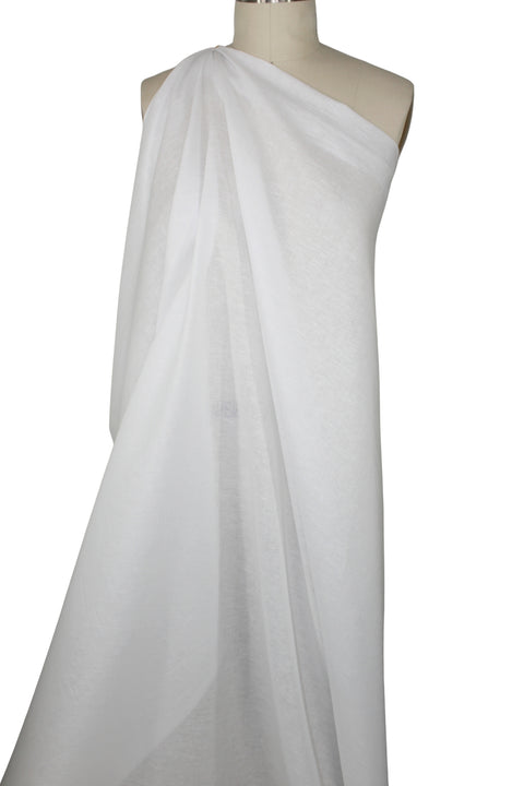 Lightweight linen blend in white