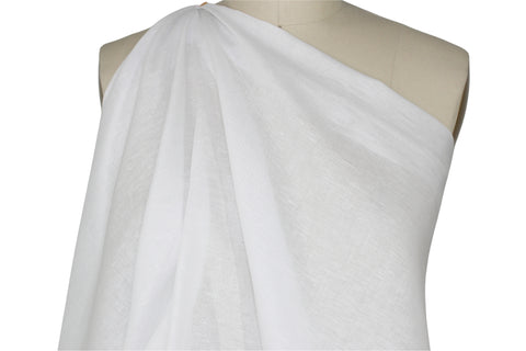 Lightweight linen blend in white