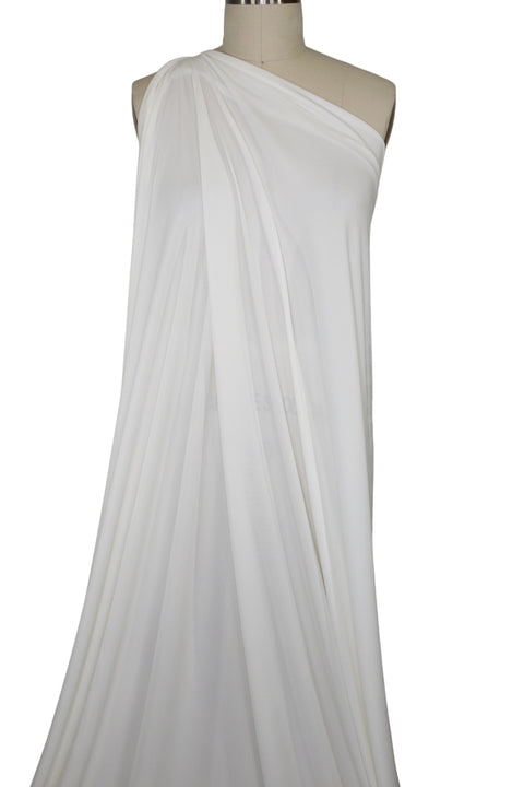 Italian Matte Viscose Jersey - Off White Gorgeous Fabrics Italian Matte Viscose Jersey - Off White Gorgeous Fabrics