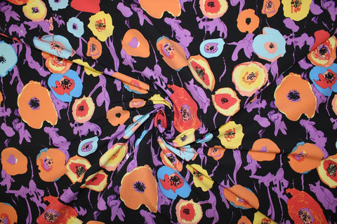 Avenue Montaigne floral stretch fabric