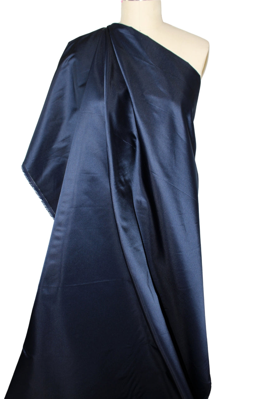 Buy Cobalt Blue Satin Saree Online- Iraah