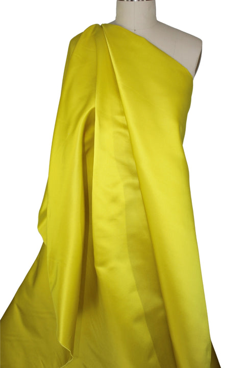 3 1/2 Yards of Double Faced Silk Duchesse Satin - LemonLime