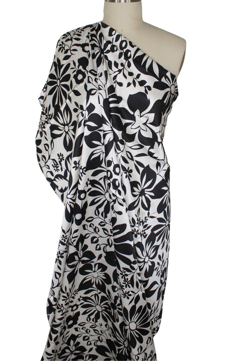 0scar floral silk satin