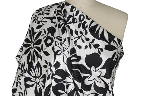 0scar floral silk satin