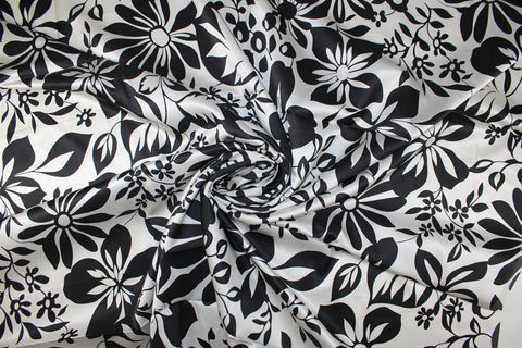 0scar floral silk satin