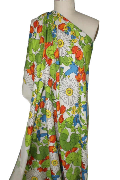 0scar silk floral broadcloth