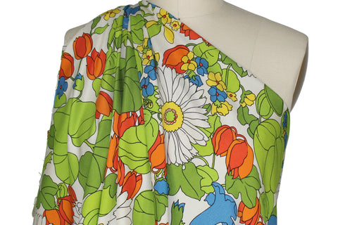 0scar silk floral broadcloth