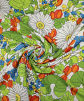 0scar silk floral broadcloth