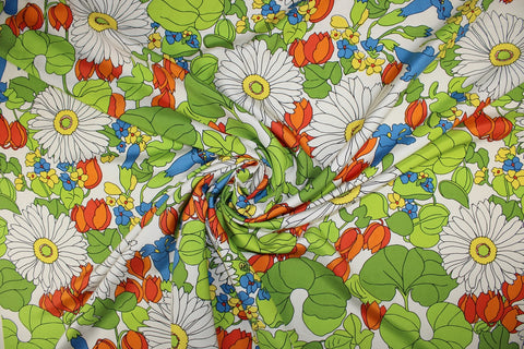 0scar silk floral broadcloth