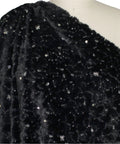 Sequin/bead embellished faux fur