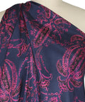 0scar paisley patterned stretch silk