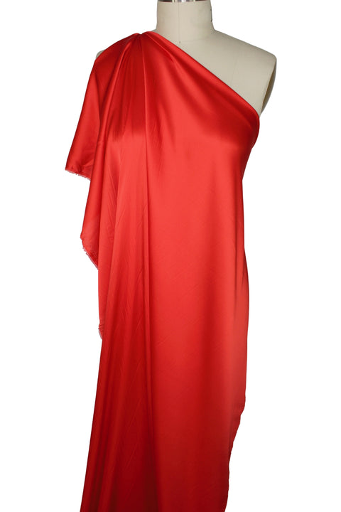 Stretch crepe backed silk charmeuse