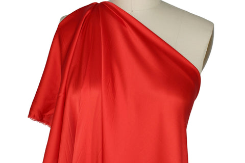 Stretch crepe backed silk charmeuse