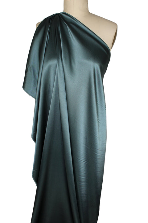 stretch silk charmeuse dress Maki Wave Dress