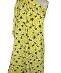 Star print 4 ply silk crepe