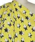 Star print 4 ply silk crepe