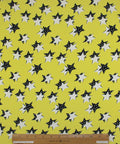 Star print 4 ply silk crepe